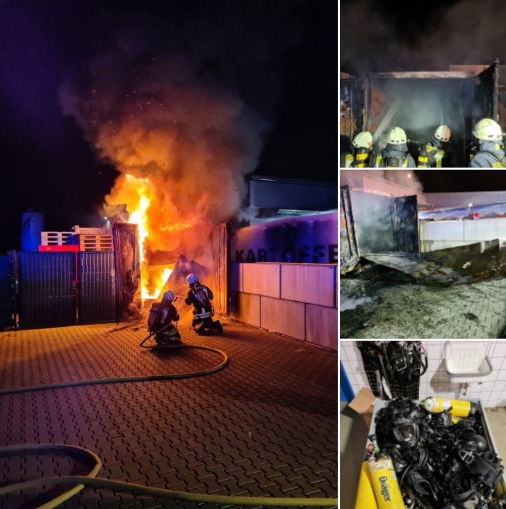 Read more about the article Einsatz: Brennt Container an Gebäude (F2)